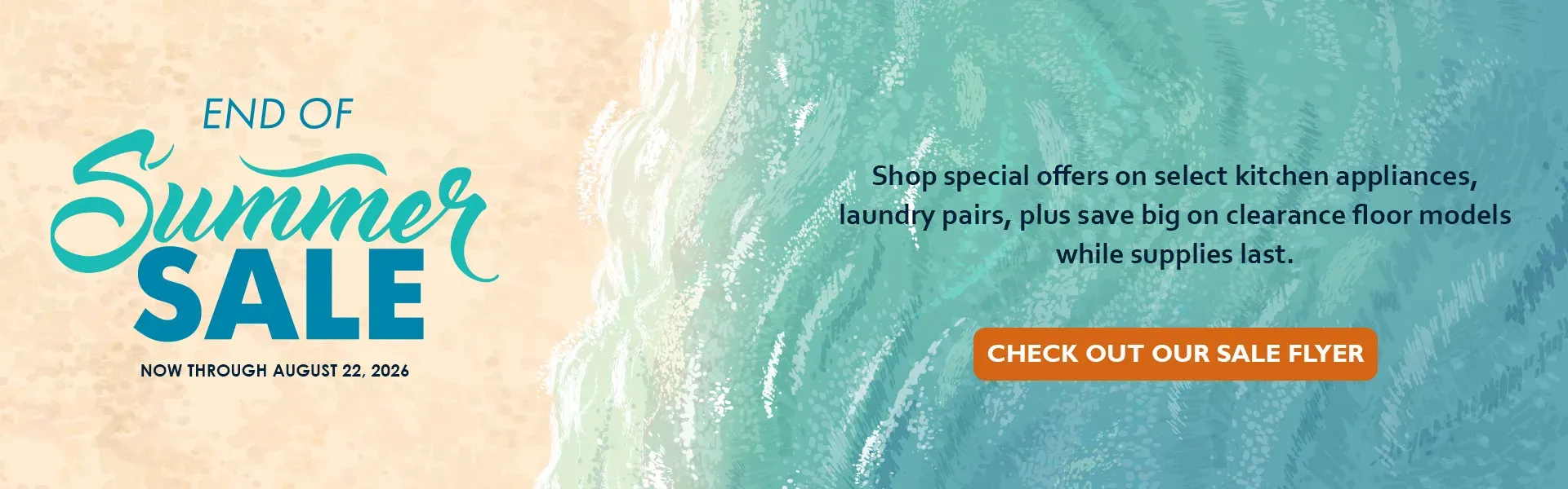 End of Summer Sale, Now Through August 22